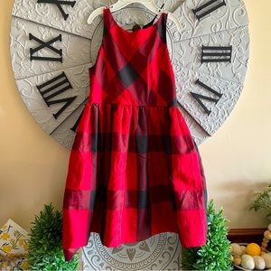 Polo Ralph Lauren Buffalo plaid button back dress